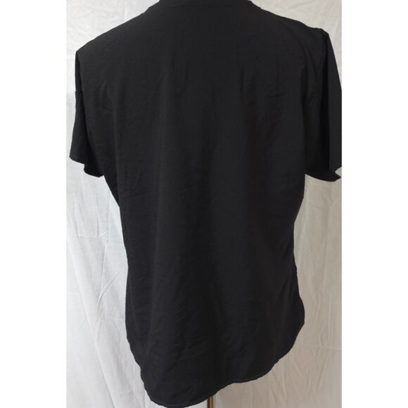 Carhartt Force Womens XL Modern Fit Black Short Sleeve Stretch V-Neck Scrub Top - Picture 7 of 14